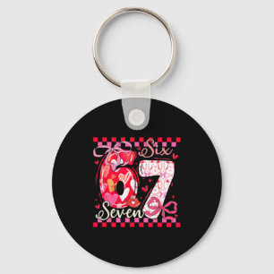 Valentine’s Day Funny 67 Meme Six Seven 6 7 Valent Key Ring