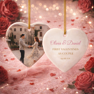 Valentine’s Day Gift for Boyfriend/Girlfriend Phot Ceramic Ornament
