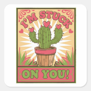 Valentine´s day gift, special day present square sticker