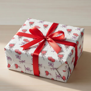 Valentine’s Day Gift Wrap Cute Love coquette