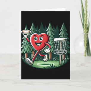 Valentine’s Day Happy Heart Disc Golf Outdoor Spor Card