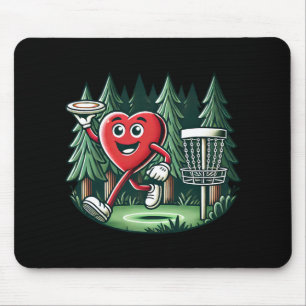 Valentine’s Day Happy Heart Disc Golf Outdoor Spor Mouse Pad
