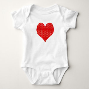 Valentine’s Day Heart Baby Bodysuit