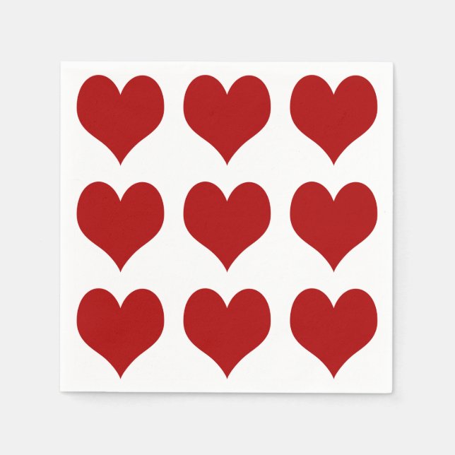 Valentine’s Day Heart Napkin (Front)