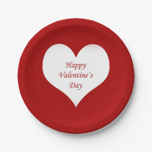 Valentine’s Day Heart Paper Plate