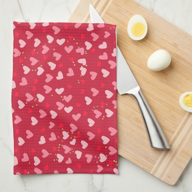 Valentine’s Day Holiday Kitchen Tea Towel (Quarter Fold)