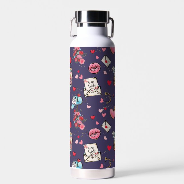 Valentine’s Day Holiday Water Bottle (Front)
