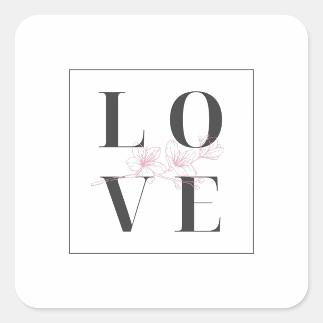 ❤️Valentine’s Day❤️I love you   Square Sticker (Front)