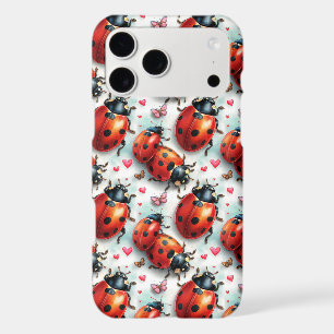 Valentine`s Day Ladybug Love Pattern