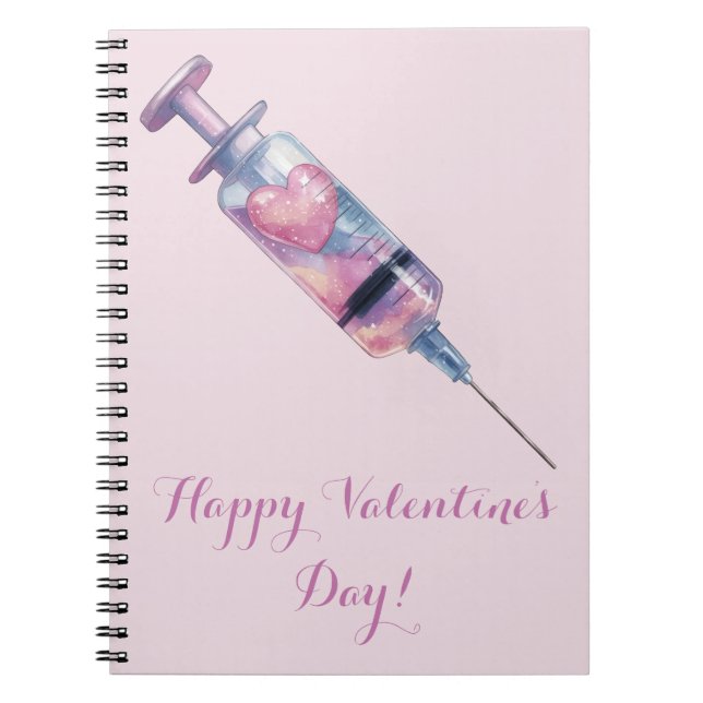 Valentine’s Day Love Injection Design Notebook (Front)