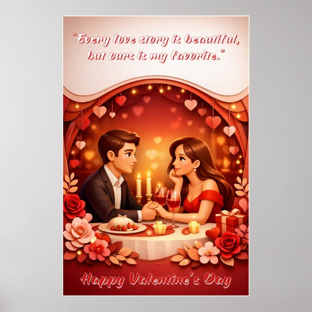 Valentine’s Day Love Quote Poster (Front)