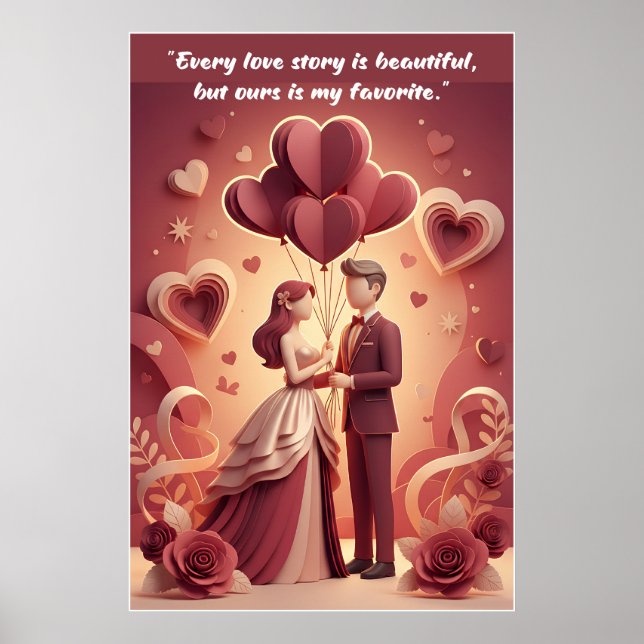 Valentine’s Day Love Quote Poster (Front)