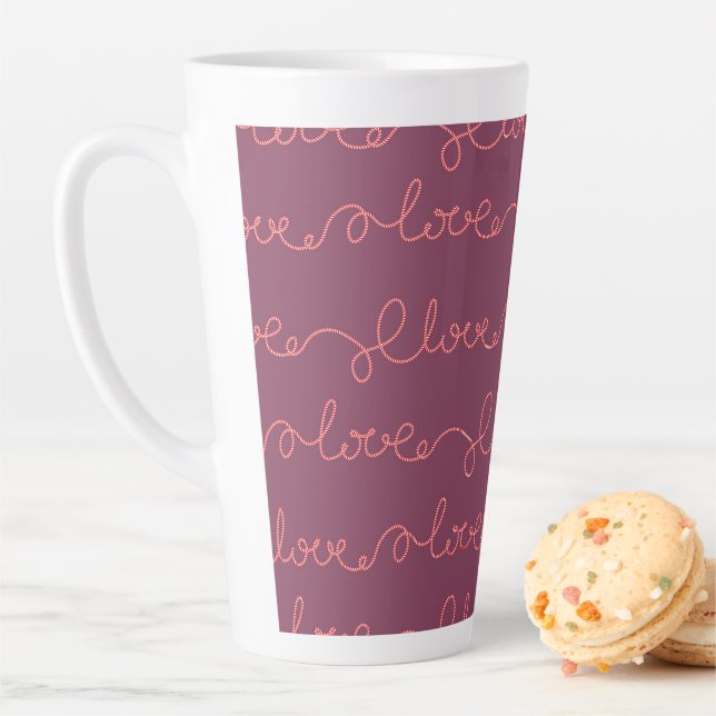 Valentine’s Day Mug: The Ideal Gift for Your Loved Latte Mug (In Situ)
