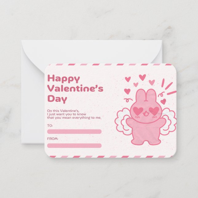  Valentine’s Day Note Card   (Front)