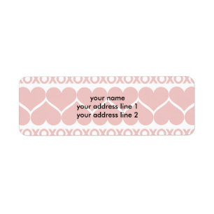 Valentine’s Day Pattern Return Address Label