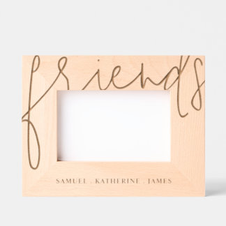 Valentine’s Day Personalized Best Friends Wooden Etched Frames