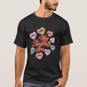 Valentine s Day Positive Affirmations Hearts Teach T-Shirt