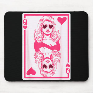 Valentine’s Day Queen Of Hearts Girls Bff Galentin Mouse Pad