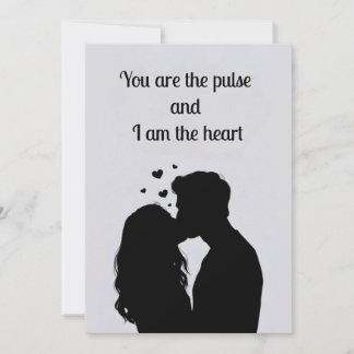 Valentine’s Day Romantic Scene – Couple in Love Holiday Card