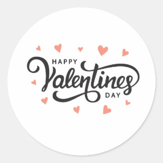 Valentine’s Day Shirt | Cute & Romantic Gift  Classic Round Sticker