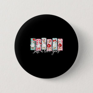Valentine’s Day Silly Goose Love Season Just A Lov 6 Cm Round Badge