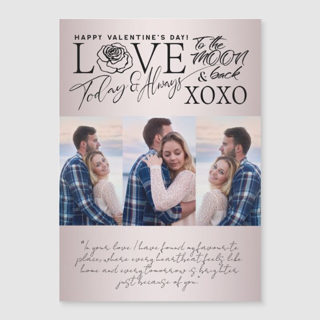 Valentine’s Day Soft Blush  Photo Collage  (Front)