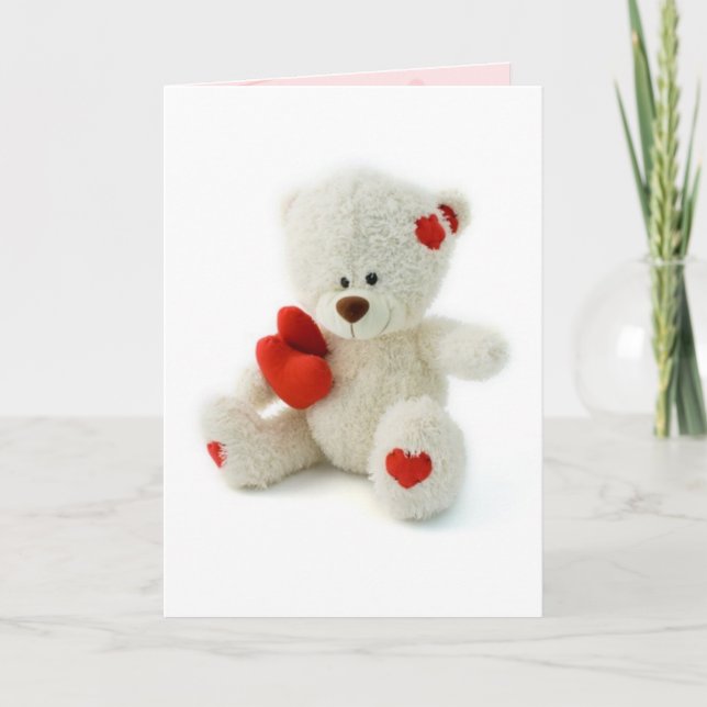 Valentine’s Day Teddy Bear Card (Front)