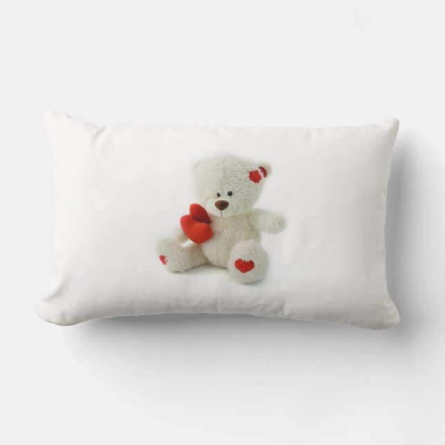 Valentine’s Day Teddy Bear Pillow (Front)