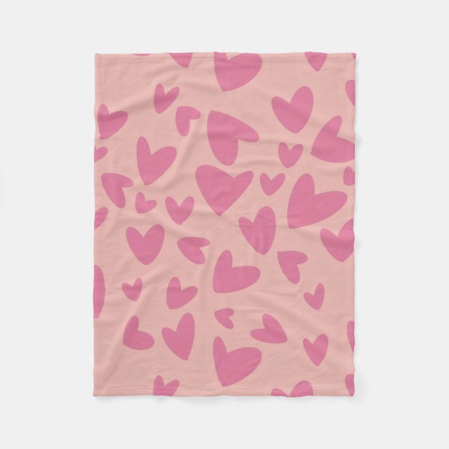 Valentine’s Day themed  Fleece Blanket (Front)