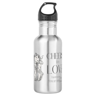 Valentine’s Day – Vintage Cherubs & Love Message 532 Ml Water Bottle