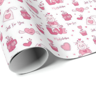Valentine’s Day Wrapping Paper – Romantic Love Gif