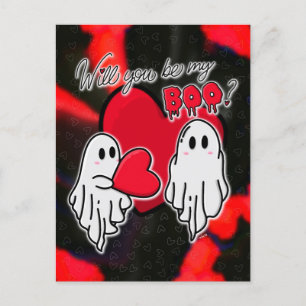 Valentine’s Ghost Postcard