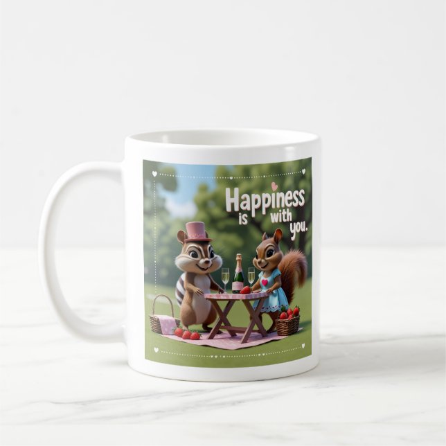 Valentine´s Love squirrel Coffee Mug (Left)