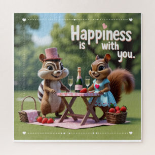 Valentine´s Love squirrel Jigsaw Puzzle