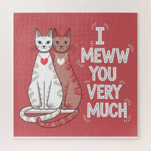 Valentine´s Meww cats Jigsaw Puzzle