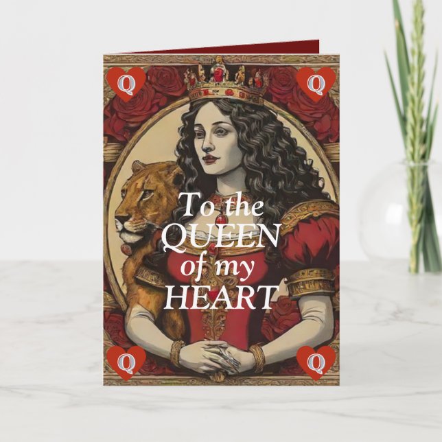 Valentine’s playing card (Front)