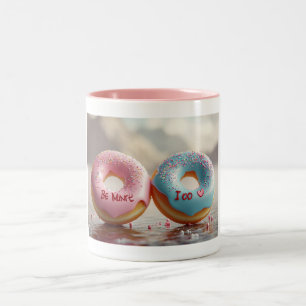 Valentine’s Sweetheart Doughnut Two-Tone Coffee Mug