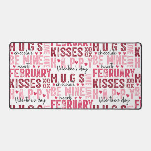 Valentine’s Word Collage Desk Mat