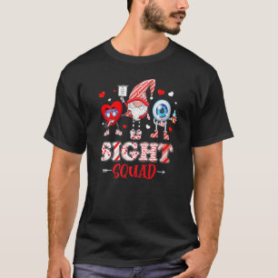 Valentine Sight Squad Gnome Optometrist Nurse Outf T-Shirt