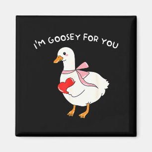 Valentine Silly Goose Im Goosey For You Duck Valen Magnet