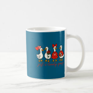 Valentine Silly Goose Just A Lovely Goose Duck Val Coffee Mug
