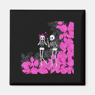 Valentine Skeleton Couple Magnet