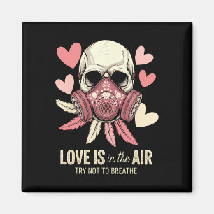 Valentine Skull Gas Mask Love Aesthetic _10 Magnet