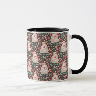 Valentine Sloth Pattern Mug