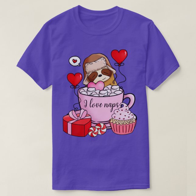 Valentine Sloth T-Shirt (Design Front)