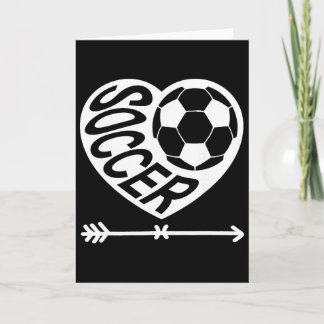Valentine Soccer Heart Drip Sport Love Valentines  Card