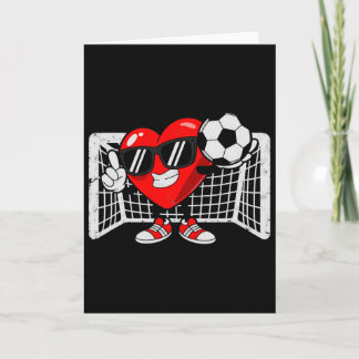 Valentine Soccer Heart Football  Card