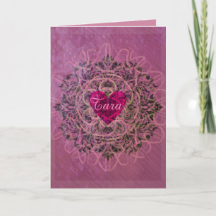 Valentine Soft Heart Holiday Card