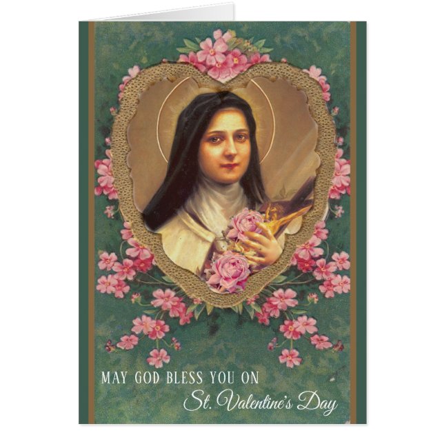 Valentine St. Therese Catholic Religious Nun (Front)