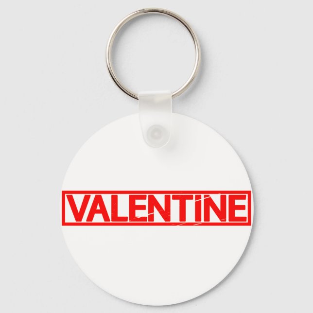 Valentine Stamp Key Ring (Front)